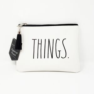 RAE DUNN THINGS flat zippered pouch